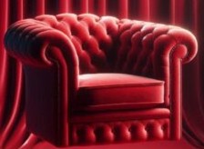 Image of a red Chesterfield armchair, used to illustrate post