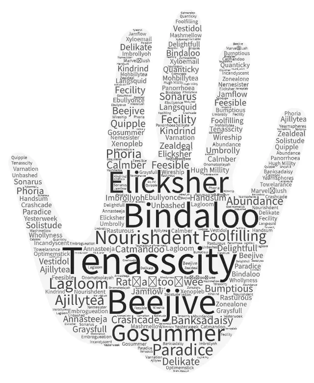 An image of a hand containing multiple words to illustrate post
