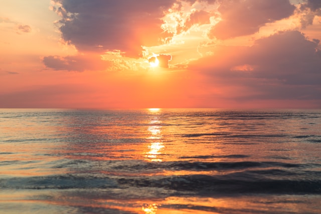 Image of a sunset over the sea, used to illustrate post