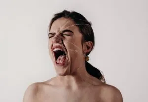 Image of person seemingly screaming, to illustrate post