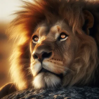 An image of an old lion to illustrate post
