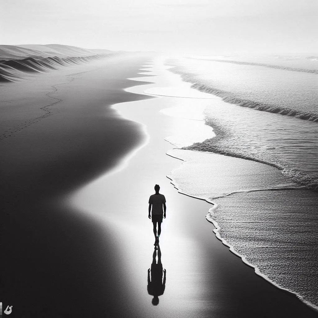 Image of person walking on beach to illustrate post